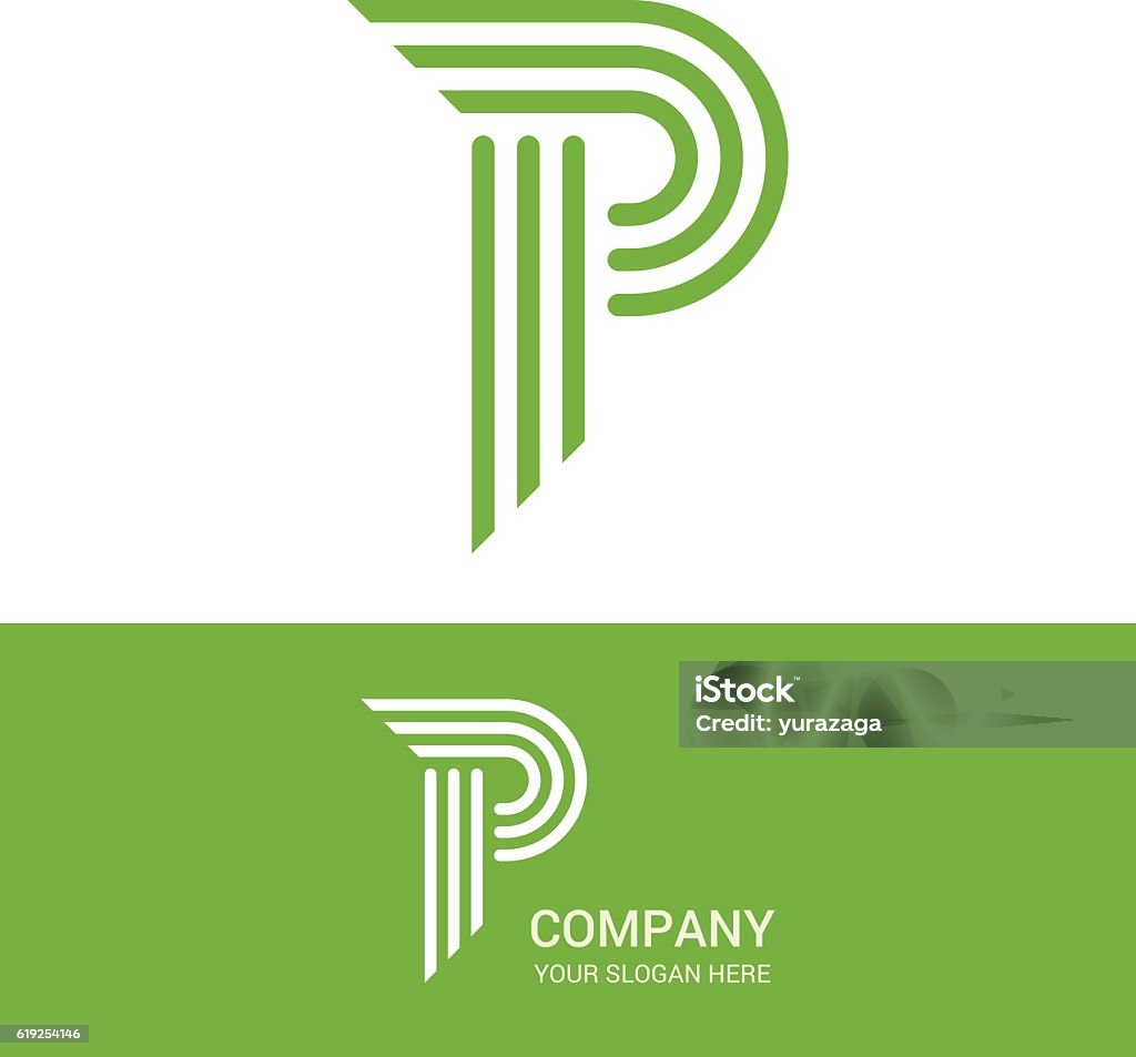 P Letter Vector Logo Design Stock Illustration - Download Image ...
