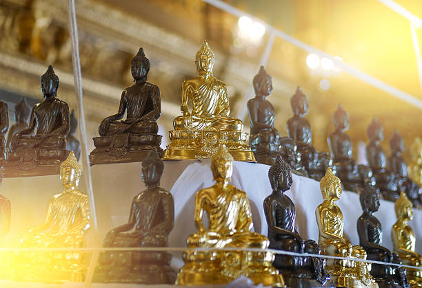 Buddha statues , gold buddha, Thailand ,Asia stock photo