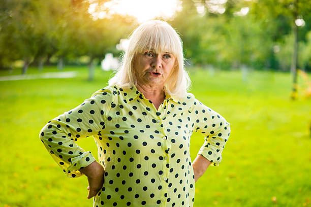istock Upset senior woman. 619260336