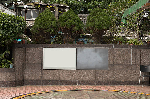 istock Large blank billboard on a street wall 619266876