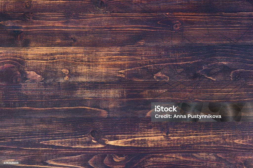 Dark brown wooden background with high resolution. Copy space Dark brown wooden background with high resolution. Top view Copy space. Wood - Material Stock Photo