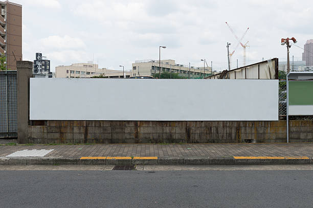 istock Large blank billboard on a street wall 619271240