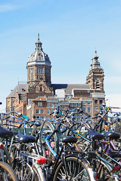 istock Bicycles in Amsterdam, Netherlands 619272126