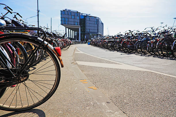 istock Parked bicycles in Amsterdam city centre, Netherlands 619272490