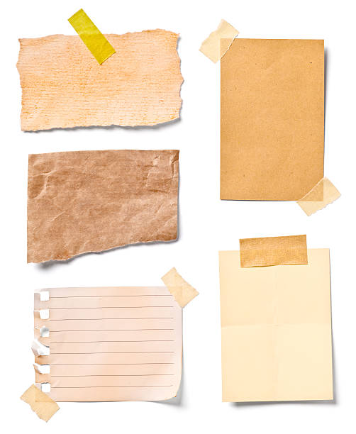 istock vintage note paper office business 619366738