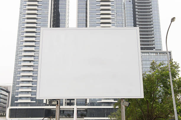 istock Large blank billboard on a street wall 619368854