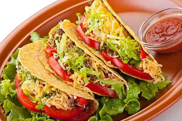istock beef tacos with salad and tomatoes salsa 619369818