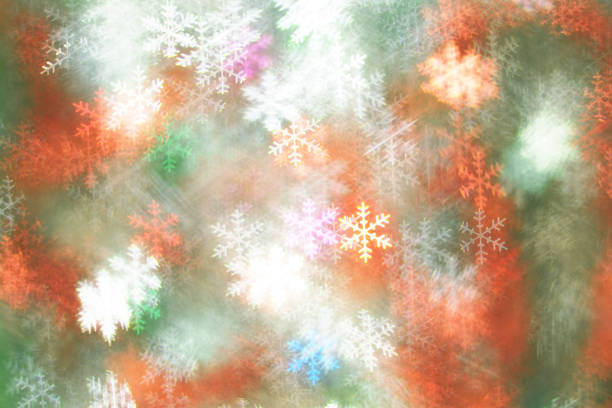 istock Elegant snowfall light Christmas fantasy 619370974