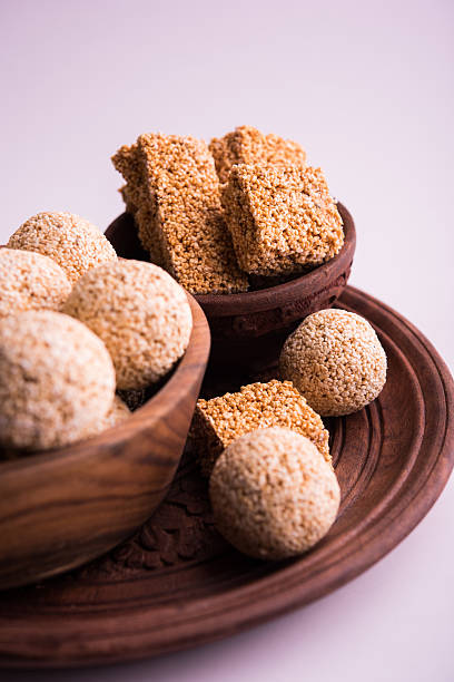 istock rajgira laddu / chikki known as amarnath laddu / chikki 619374346