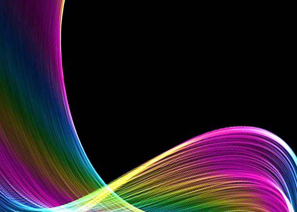 istock Colorful abstract smoke on black background 619378612