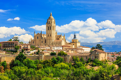 Segovia, Spain. Cathedral of Santa Maria de Segovia, Castilla y Leon.