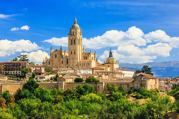 Segovia, Spain. Cathedral of Santa Maria de Segovia, Castilla y Leon.