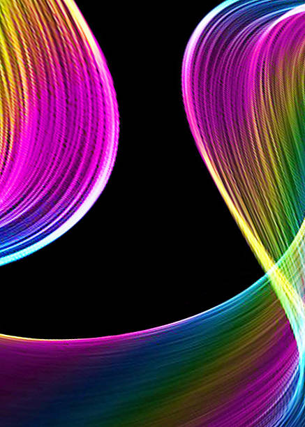 istock Colorful abstract smoke on black background 619385892