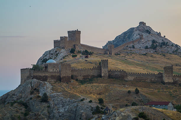 istock Genoese fortress on a mountain top 619387880