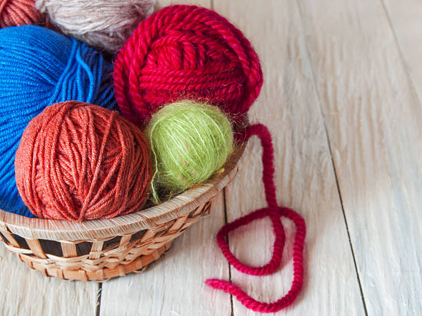 istock Yarns for hand knitting 619389226