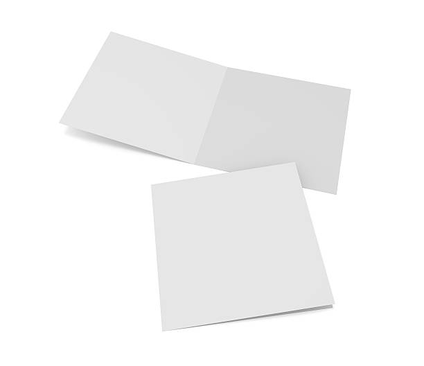 istock Blank 3d illustration opened square isolated mockup 619393562