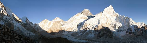 istock Evening panoramic view of Mount Everest from Kala Patthar 619394608