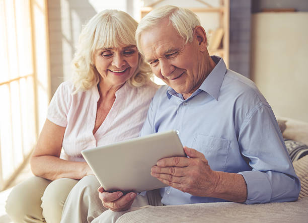 istock Beautiful old couple 619398276