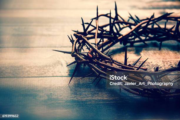 Crown Of Thorns Stock Photo - Download Image Now - Good Friday, Christianity, Easter