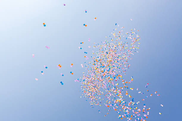balloons flying in the sky balloons flying in the sky carnival celebration event photos stock pictures, royalty-free photos & images