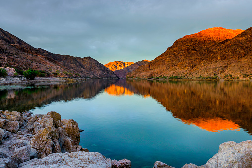 Colorado river sunrise