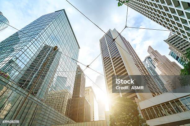 Office Buildings In Hong Kong Stock Photo - Download Image Now - Hong Kong, Central District - Hong Kong, Building Exterior