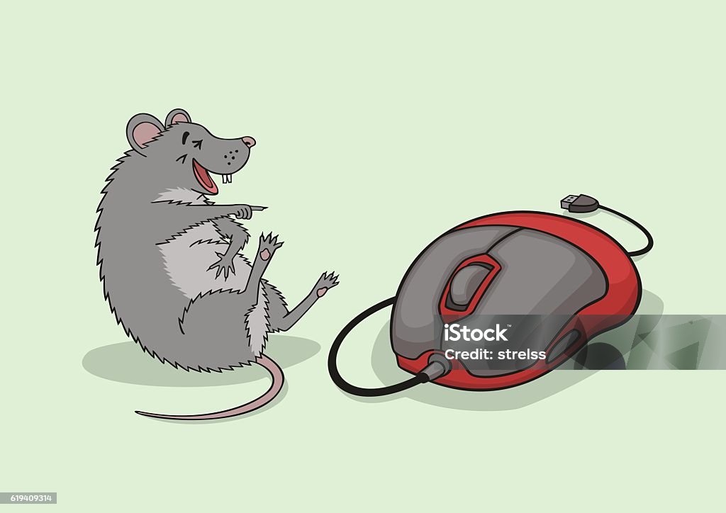 Computer Mouse Laughing The Laughing Mouse Stock Illustration - Download Image Now - Animal ...