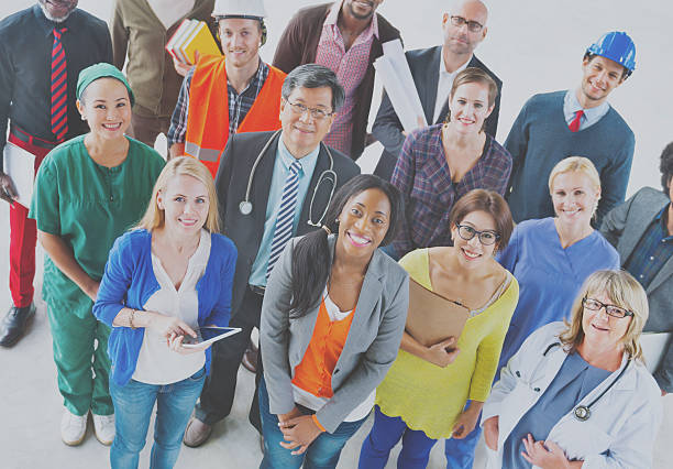 istock Group of Diverse Multiethnic People with Various Jobs 619412036
