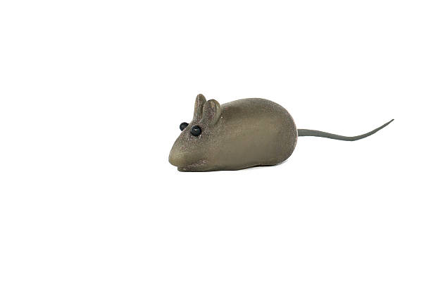 istock Toy mouse isolated on a white background 619412646