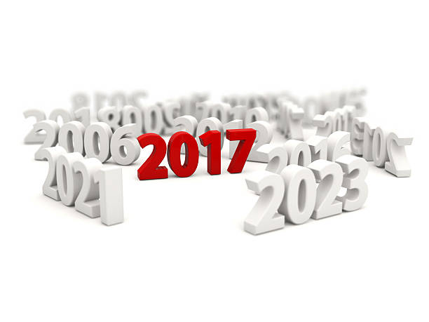 istock 2017 New Year symbol with other years. 619412874