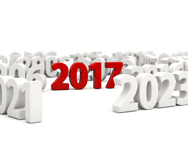 istock 2017 New Year symbol with other years. 619412886