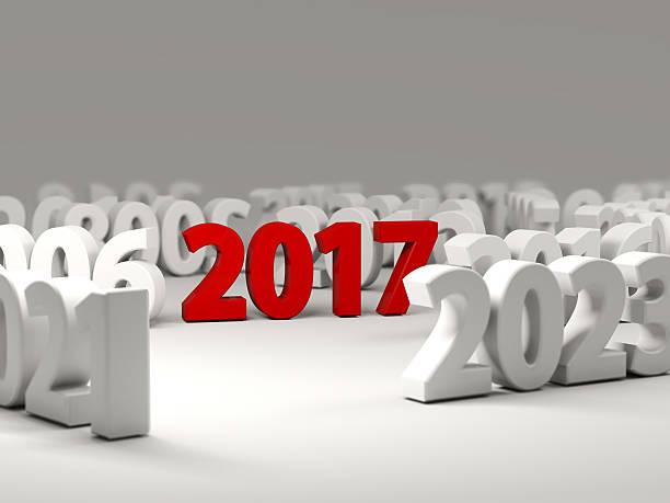 istock 2017 New Year symbol with other years. 619412900