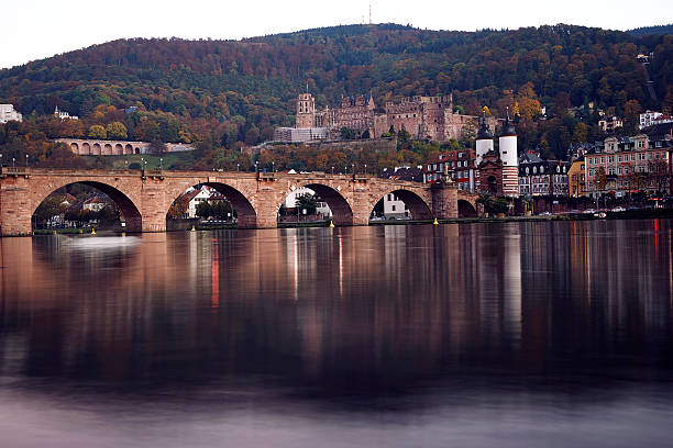 istock Morning in Heidelberg with bridge and river 619497422