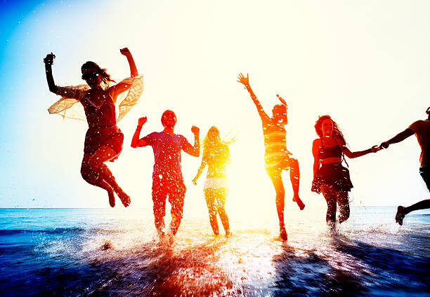 istock Friendship Freedom Beach Summer Holiday Concept 619499498
