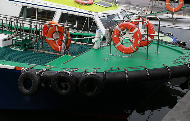 istock green ship and many floats 619500712