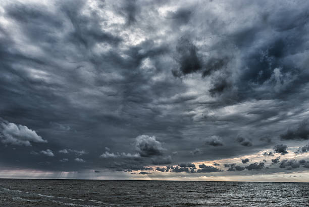 istock Stormy and Cloudy Baltic Sea. Latvia. Background 619504466