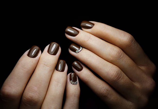 istock Awesome nails and beautiful clean manicure. 619508058