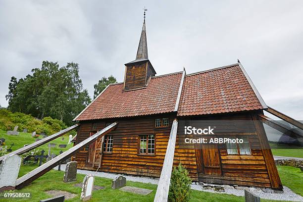 Traditional Norwegian Stave Church Rodven Travel Norway Touri Stock Photo - Download Image Now
