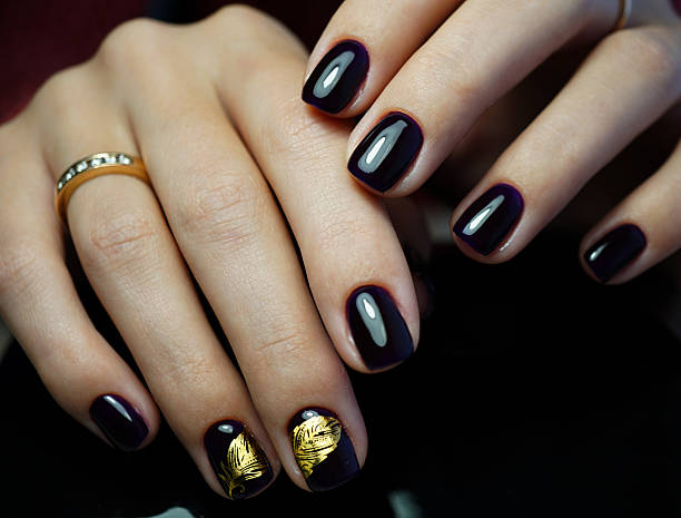 istock Awesome nails and beautiful clean manicure. 619508988