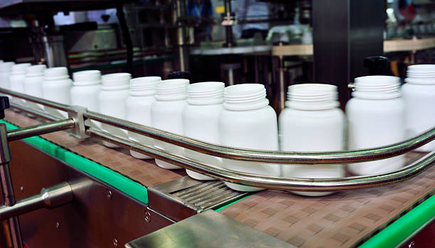 istock Medicine Filling in Production Line 619509970