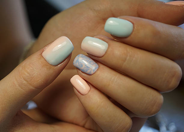 istock Awesome nails and beautiful clean manicure. 619509980