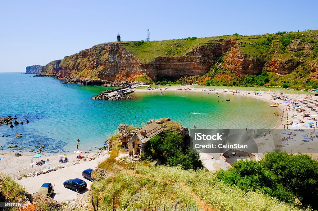 Bahía de Bolata Bulgaria. Imagen panorámica. - Foto de stock de Bulgaria libre de derechos