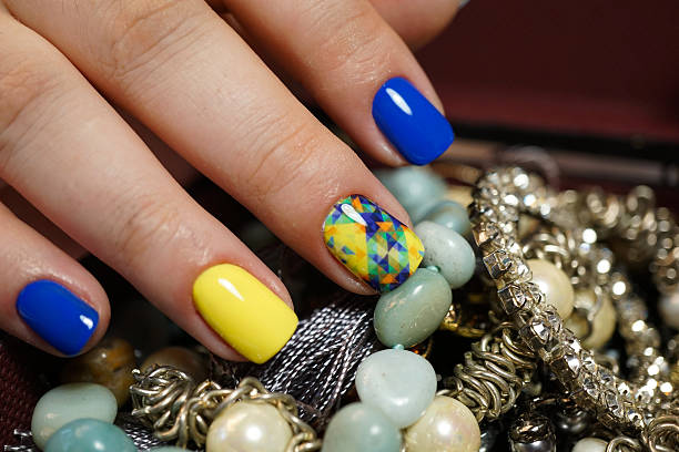 istock Awesome nails and beautiful clean manicure. 619513078