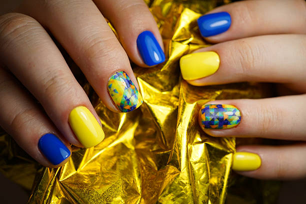 istock Awesome nails and beautiful clean manicure. 619513142