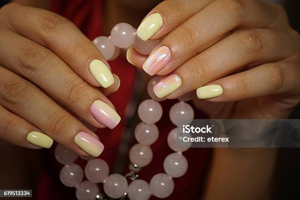 Awesome Nails And Beautiful Clean Manicure Stock Photo - Download Image Now - Adult, Arts Culture and Entertainment, Close-up
