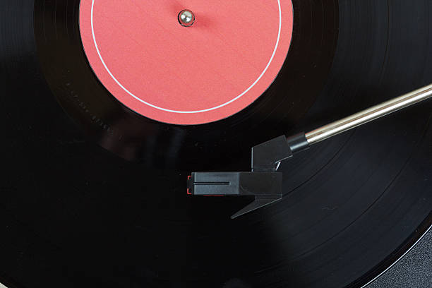 istock Close up of a retro record player 619515836