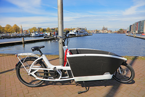 Family bike, Amsterdam, Netherlands.