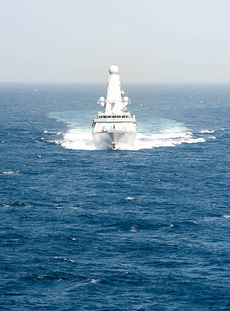 The Royal Navy aircraft carrier HMS Queen Elizabeth (RO8) docked in Portsmouth, UK