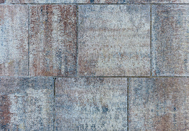 istock Dirty Outside Terrace Tiles slabs. 619523806