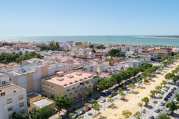 istock Sanlucar de Barrameda aereal view, Cadiz, Spain 619525128